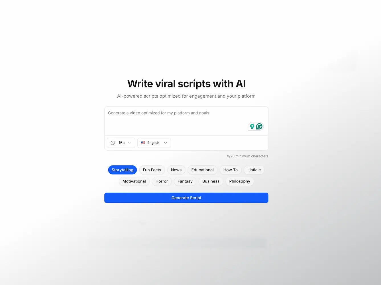 script writing demo
